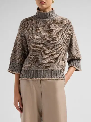 Fabiana Filippi Women's Virgin Wool-Blend Turtleneck Sweater | Thumbnail 4 Fabiana Filippi Women's Virgin Wool-Blend Turtleneck Sweater | Thumbnail 4