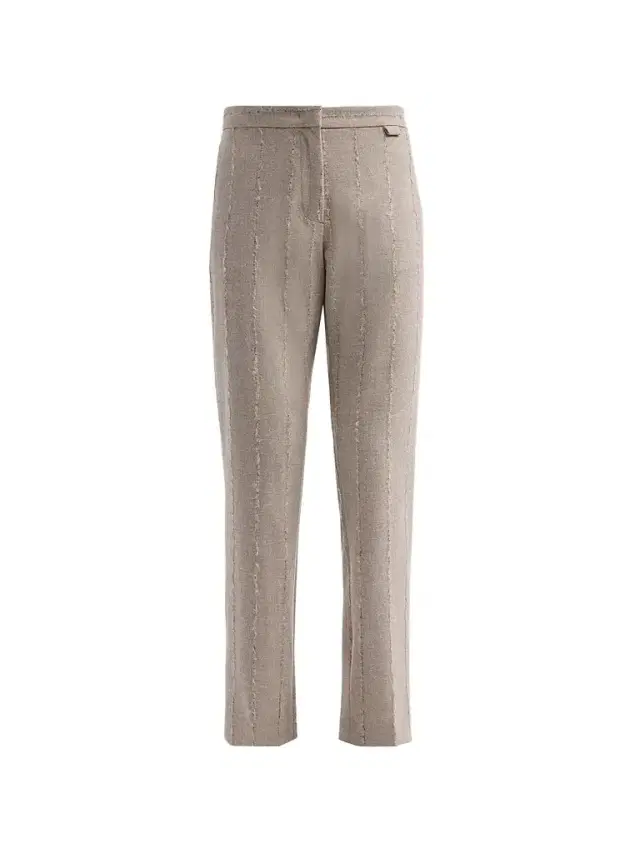Women's Filo Diamanté Wool-Blend Pinstriped Flannel Trousers
