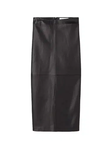 RÓHE Women's Leather Pencil Midi Skirt | Thumbnail 1