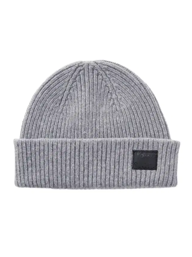 Paul Smith Logo-Appliquéd Ribbed Cashmere and Merino Wool-Blend Beanie - Men