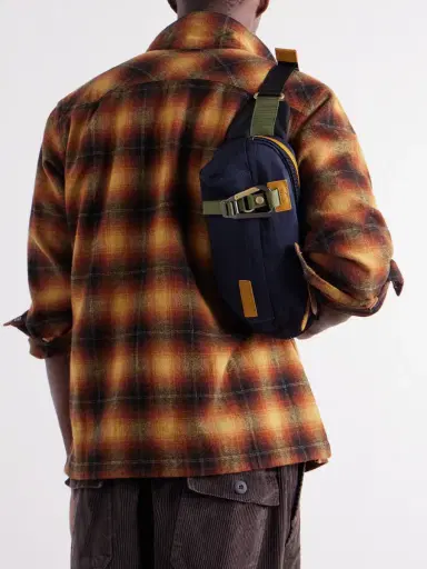 Master-Piece Link Leather-Trimmed Nylon-Twill Belt Bag - Men | Thumbnail 3