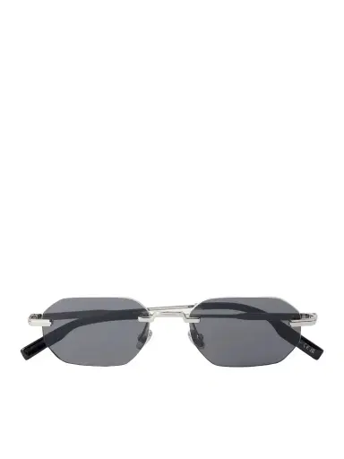 DIOR Eyewear DiorBlackSuit S19U Square-Frame Silver-Tone Sunglasses - Men | Thumbnail 1