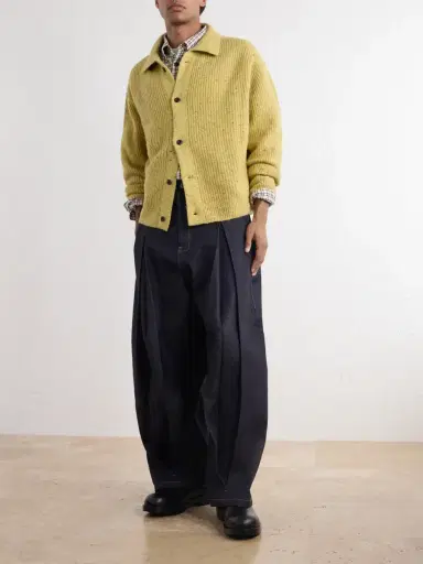 SAGE NATION Wiral Ribbed-Knit Wool Cardigan - Men | Thumbnail 2