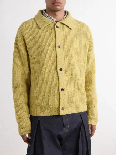 SAGE NATION Wiral Ribbed-Knit Wool Cardigan - Men | Thumbnail 3