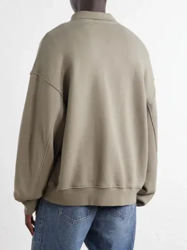 AGOLDE Pavillion Cotton-Jersey Half-Zip Sweatshirt - Men | Thumbnail 4 AGOLDE Pavillion Cotton-Jersey Half-Zip Sweatshirt - Men | Thumbnail 4