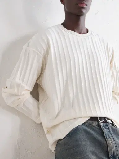 mfpen Ribbed Cotton-Jersey T-Shirt - Men | Thumbnail 5 mfpen Ribbed Cotton-Jersey T-Shirt - Men | Thumbnail 5