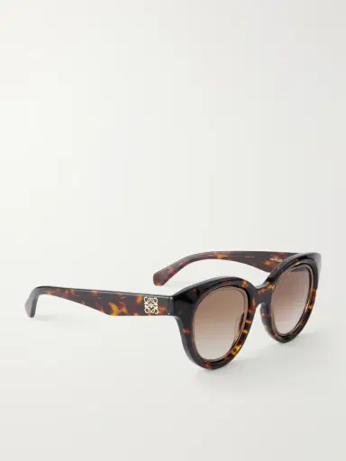 Loewe Anagram Havana Round-Frame Tortoiseshell Acetate Sunglasses - Men | Thumbnail 4 Loewe Anagram Havana Round-Frame Tortoiseshell Acetate Sunglasses - Men | Thumbnail 4