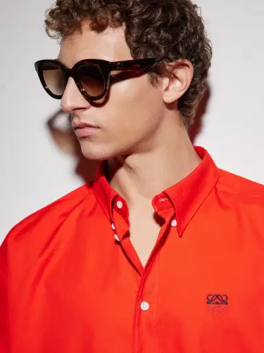 Loewe Anagram Havana Round-Frame Tortoiseshell Acetate Sunglasses - Men | Thumbnail 5 Loewe Anagram Havana Round-Frame Tortoiseshell Acetate Sunglasses - Men | Thumbnail 5