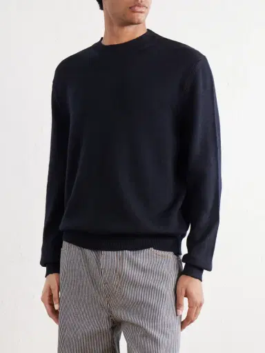 De Bonne Facture Merino Wool Sweater - Men | Thumbnail 3