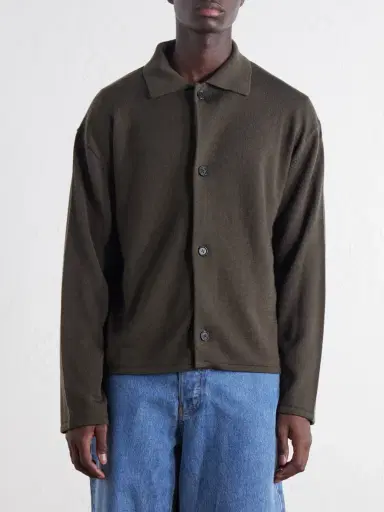 Margaret Howell Merino Wool Cardigan - Men | Thumbnail 3