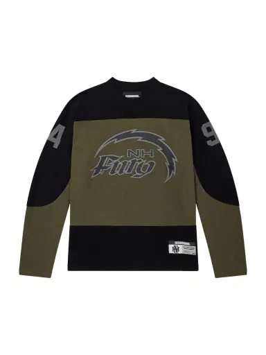 Neighborhood Hockey Logo-Appliqué Paneled Cotton-Jersey T-Shirt - Men | Thumbnail 1 Neighborhood Hockey Logo-Appliqué Paneled Cotton-Jersey T-Shirt - Men | Thumbnail 1