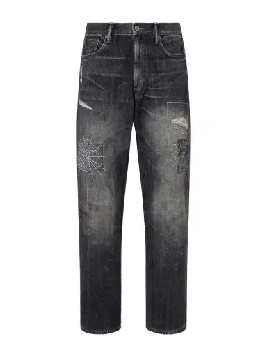 Neighborhood Savage Straight-Leg Distressed Embroidered Jeans - Men | Thumbnail 1