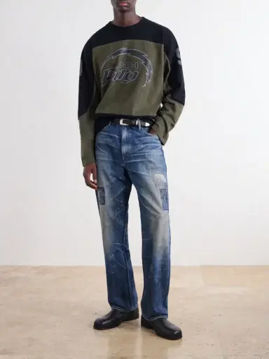 Neighborhood Savage Straight-Leg Distressed Embroidered Jeans - Men | Thumbnail 2