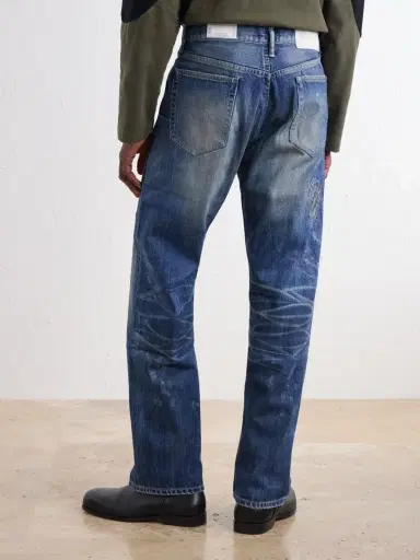 Neighborhood Savage Straight-Leg Distressed Embroidered Jeans - Men | Thumbnail 4