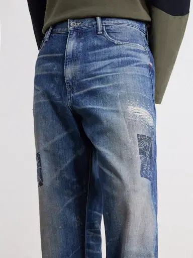 Neighborhood Savage Straight-Leg Distressed Embroidered Jeans - Men | Thumbnail 5