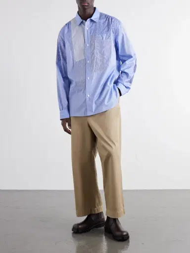 Junya Watanabe Straight-Leg Garment-Dyed Cotton-Gabardine Trousers - Men | Thumbnail 2