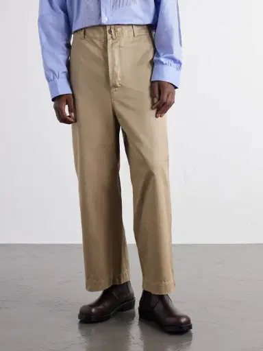 Junya Watanabe Straight-Leg Garment-Dyed Cotton-Gabardine Trousers - Men | Thumbnail 3