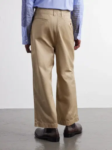 Junya Watanabe Straight-Leg Garment-Dyed Cotton-Gabardine Trousers - Men | Thumbnail 4