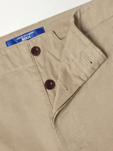 Junya Watanabe Straight-Leg Garment-Dyed Cotton-Gabardine Trousers - Men | Thumbnail 6