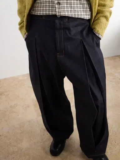 SAGE NATION Barrel-Leg Pleated Jeans - Men | Thumbnail 5 SAGE NATION Barrel-Leg Pleated Jeans - Men | Thumbnail 5