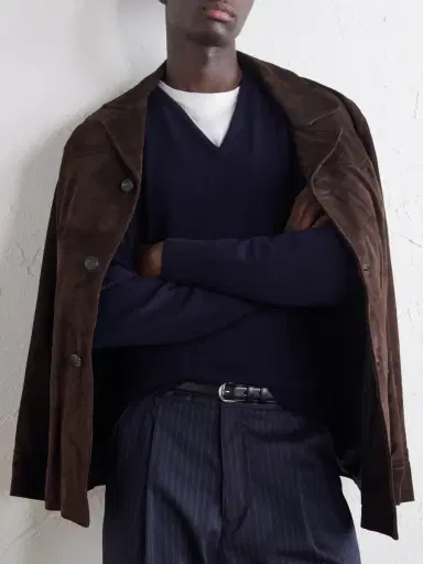 William Lockie V-Neck Wool Sweater - Men | Thumbnail 5