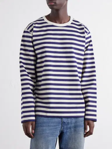 Junya Watanabe Striped Cotton-Jersey T-Shirt - Men | Thumbnail 3 Junya Watanabe Striped Cotton-Jersey T-Shirt - Men | Thumbnail 3
