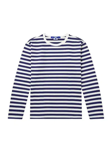 Junya Watanabe Striped Cotton-Jersey T-Shirt - Men | Thumbnail 1 Junya Watanabe Striped Cotton-Jersey T-Shirt - Men | Thumbnail 1