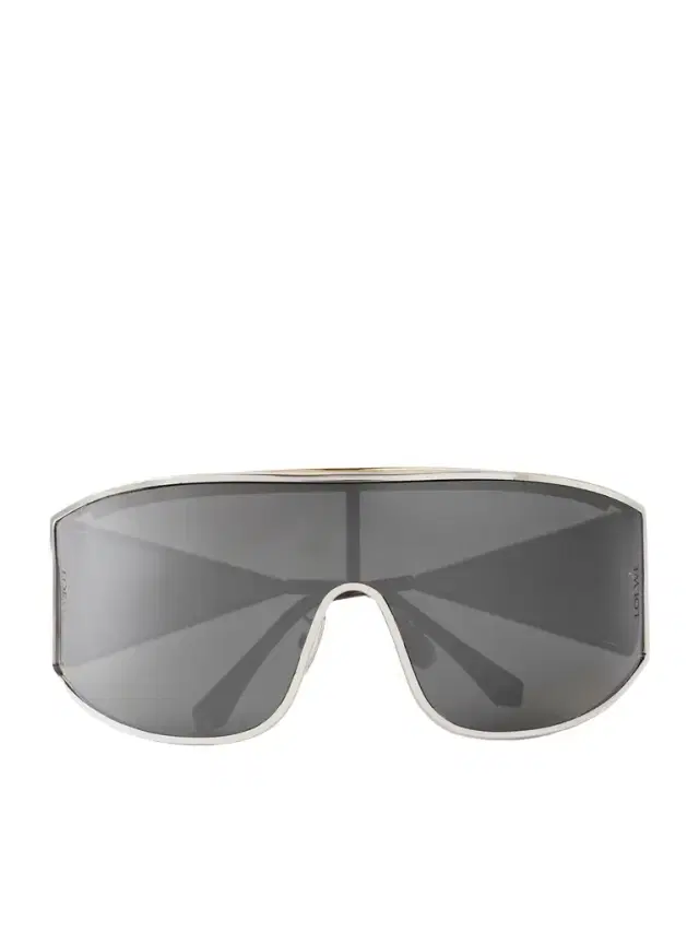 Loewe Speed Shield Aviator-Style Silver and Gold-Tone Sunglasses - Men