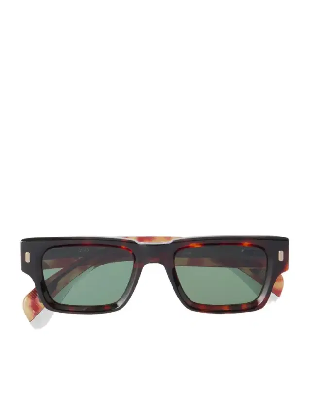 Sato Sira Square-Frame Tortoiseshell Acetate Sunglasses - Men