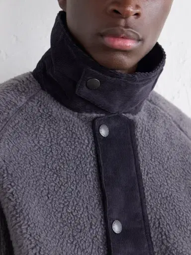 Barbour Transporter Corduroy-Trimmed Fleece Jacket - Men | Thumbnail 6 Barbour Transporter Corduroy-Trimmed Fleece Jacket - Men | Thumbnail 6