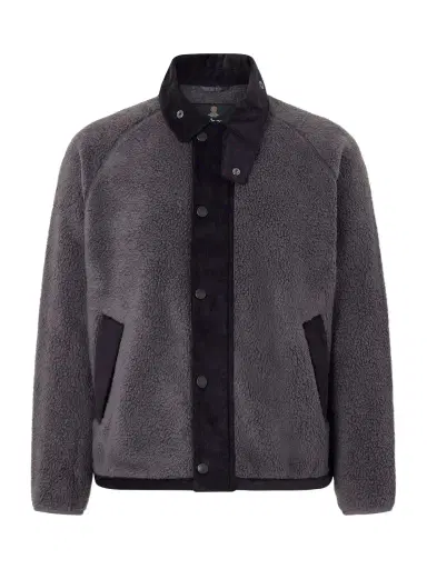 Barbour Transporter Corduroy-Trimmed Fleece Jacket - Men | Thumbnail 1 Barbour Transporter Corduroy-Trimmed Fleece Jacket - Men | Thumbnail 1