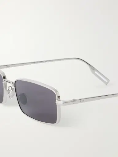 DIOR Eyewear DiorBlackSuit S21U Square-Frame Silver-Tone Sunglasses - Men | Thumbnail 3