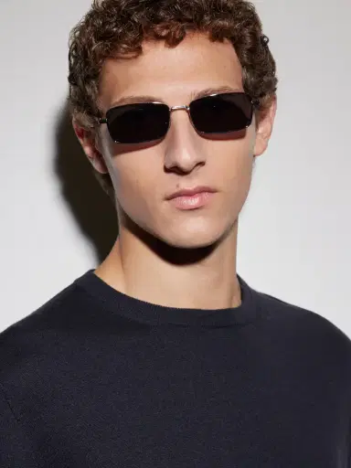 DIOR Eyewear DiorBlackSuit S21U Square-Frame Silver-Tone Sunglasses - Men | Thumbnail 5