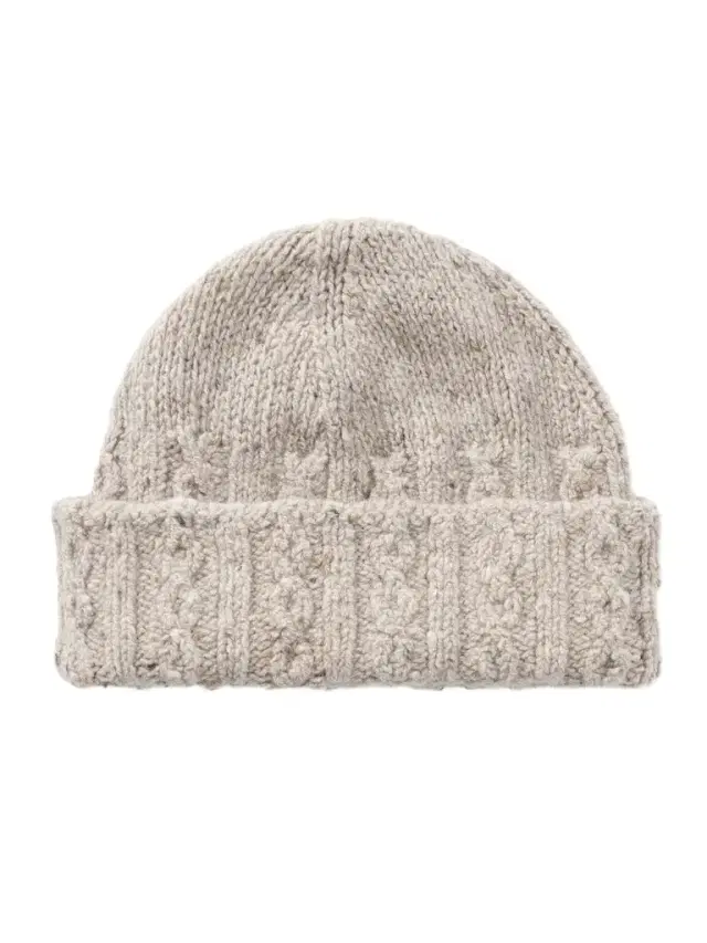 Inis Meáin Cable-Knit Merino Wool and Cashmere-Blend Beanie - Men
