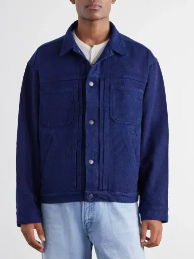 Blue Blue Japan Sashiko-Cotton Jacket - Men | Thumbnail 3 Blue Blue Japan Sashiko-Cotton Jacket - Men | Thumbnail 3