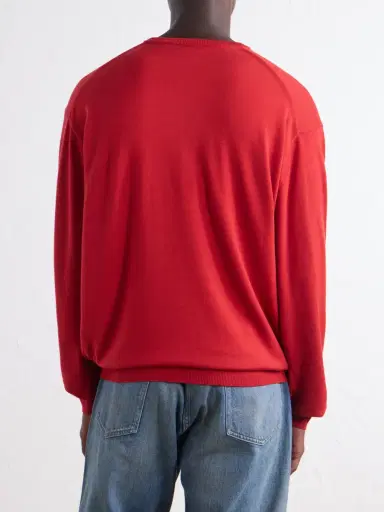 A.PRESSE Wool Henley Sweater - Men | Thumbnail 4
