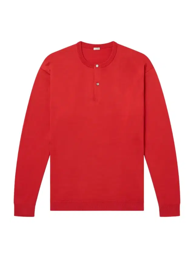 A.PRESSE Wool Henley Sweater - Men