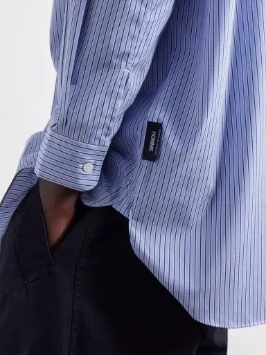 COMME des GARCONS HOMME Striped Cotton-Poplin Shirt - Men | Thumbnail 6 COMME des GARCONS HOMME Striped Cotton-Poplin Shirt - Men | Thumbnail 6