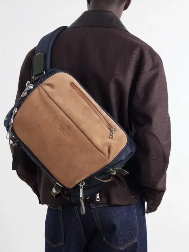 Master-Piece Grave Suede and Shell Messenger-Bag - Men | Thumbnail 3
