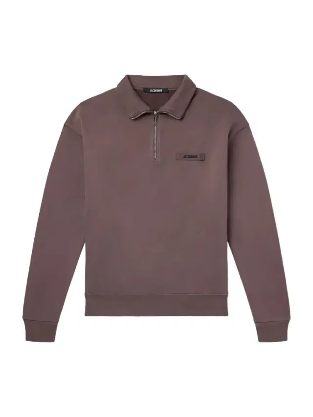 Jacquemus Logo-Appliquéd Cotton-Jersey Half-Zip Sweatshirt - Men