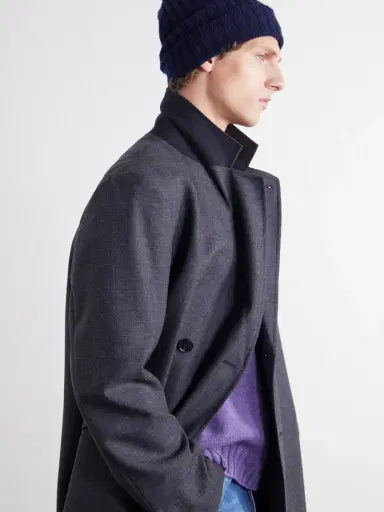 Thom Sweeney Ribbed Cashmere Beanie - Men | Thumbnail 2 Thom Sweeney Ribbed Cashmere Beanie - Men | Thumbnail 2
