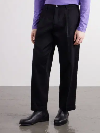 Human Made Tapered Pleated Cotton-Canvas Trousers - Men | Thumbnail 3