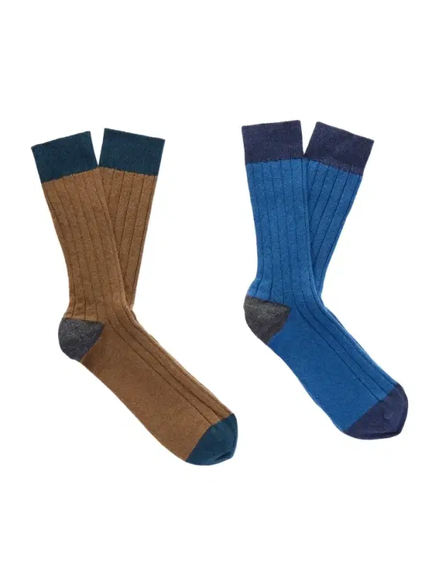 Johnstons of Elgin Set of Two Ribbed-Knit Cashmere-Blend Socks - Men