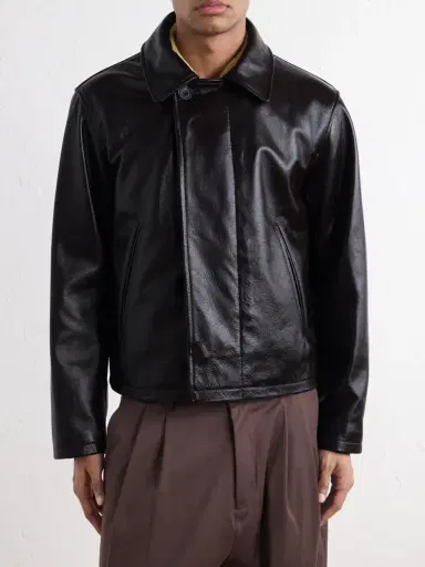 SAGE NATION Glossed-Leather Jacket - Men | Thumbnail 3 SAGE NATION Glossed-Leather Jacket - Men | Thumbnail 3