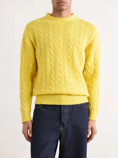 William Lockie Cable-Knit Wool Sweater - Men | Thumbnail 3