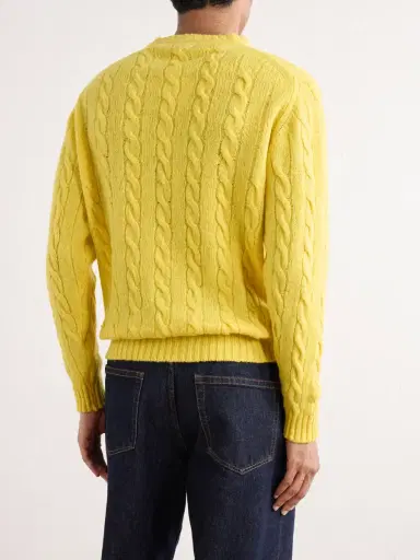 William Lockie Cable-Knit Wool Sweater - Men | Thumbnail 4