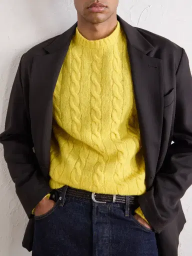 William Lockie Cable-Knit Wool Sweater - Men | Thumbnail 5