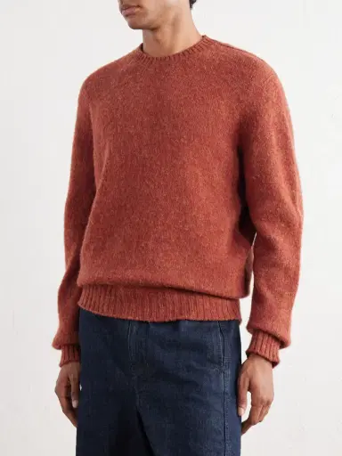 De Bonne Facture Brushed Merino Wool Sweater - Men | Thumbnail 3