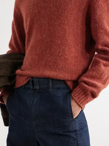 De Bonne Facture Brushed Merino Wool Sweater - Men | Thumbnail 5