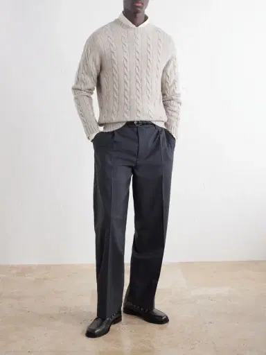 William Lockie Cable-Knit Wool Sweater - Men | Thumbnail 2